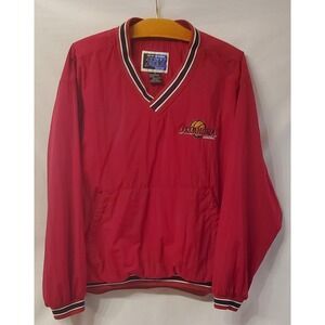 Oklahoma Sooners Basketball Long Sleeve Pullover Windbreaker Size L